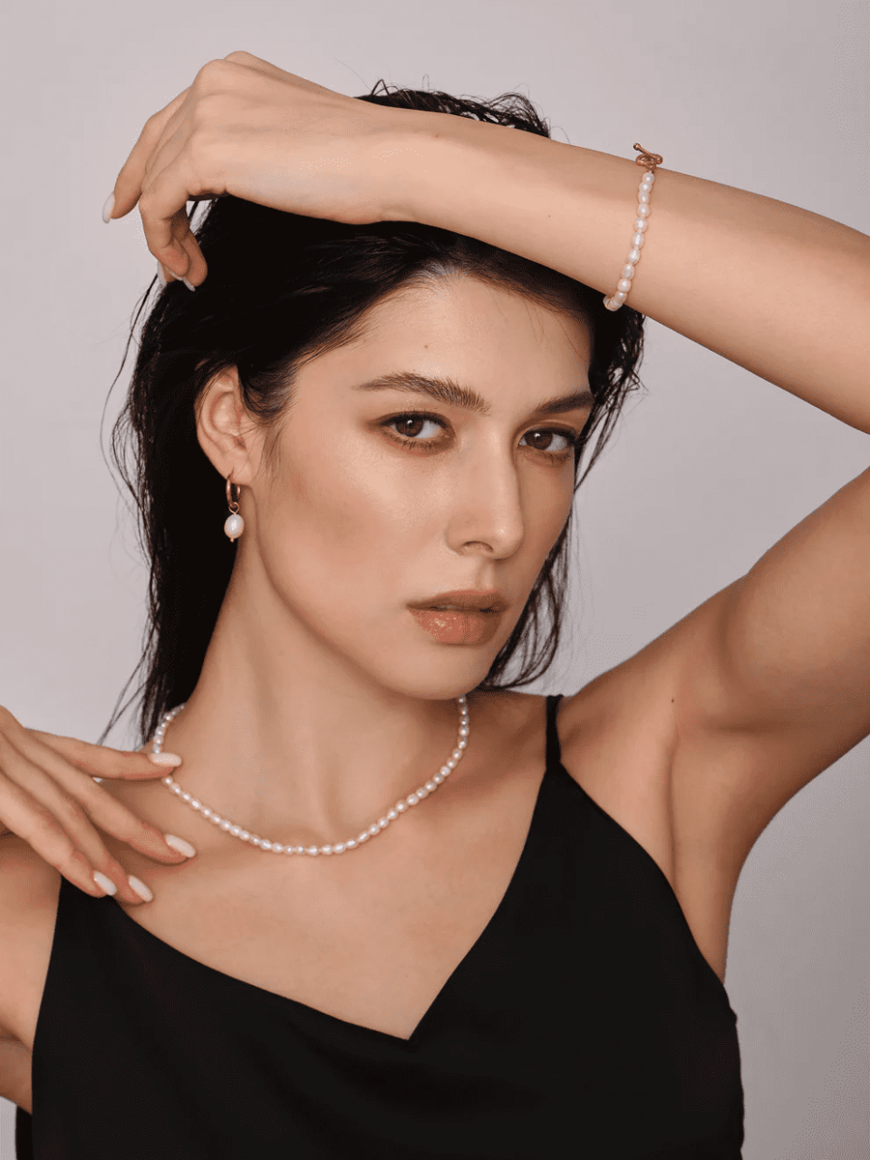 Hypoallergenic Pearl Hoop Earrings with Freshwater Pearls and Stainless Steel Hoops