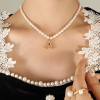 P1238-A Letter Gold Necklace-36+7cm