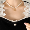 P1238-K Letter Gold Necklace-36+7cm