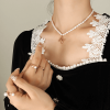 P1238-N Letter Gold Necklace-36+7cm