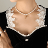 P1238-P Letter Gold Necklace-36+7cm