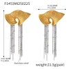 F1453-Two-Tone Gold Earrings