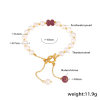 E555 Freshwater Pearl Grape Purple Bracelet
