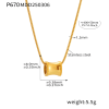 P670- Gold necklace 40+5cm
