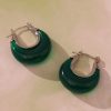F998-GREEN-RESIN-Steel-EARRINGS