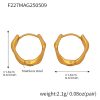 F227-Gold Hoop Earrings