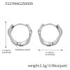 F227-Silver Hoop Earrings