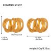 F006-Gold Stud Earrings