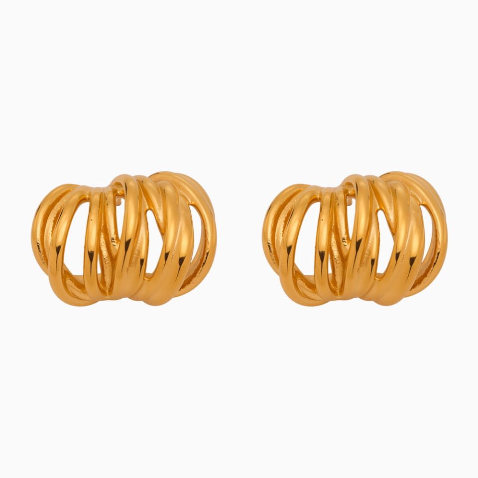 gold earrings F006