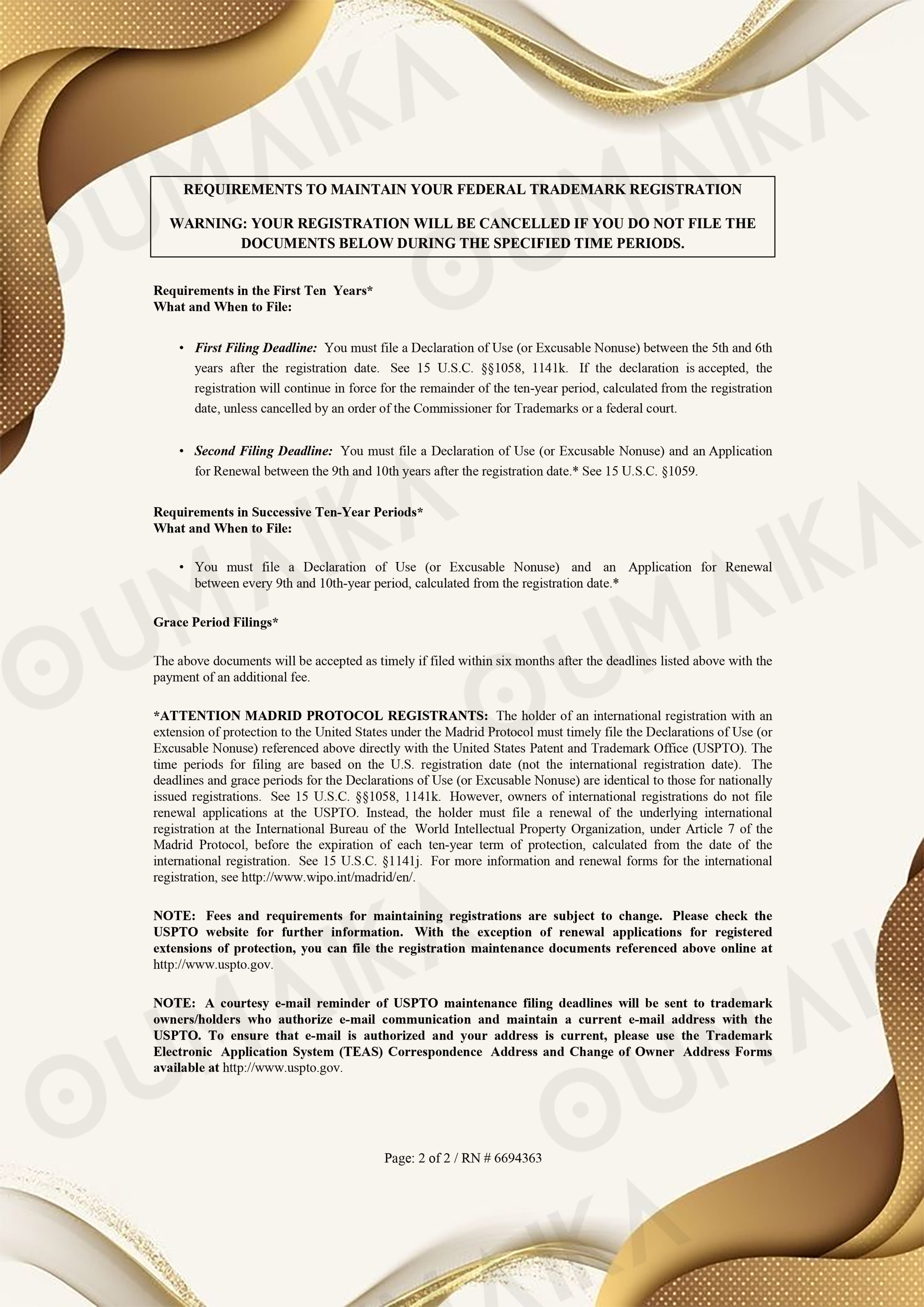 Oumaika Certificate 3