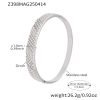 Z398‑Silver White Zirconia Bangle