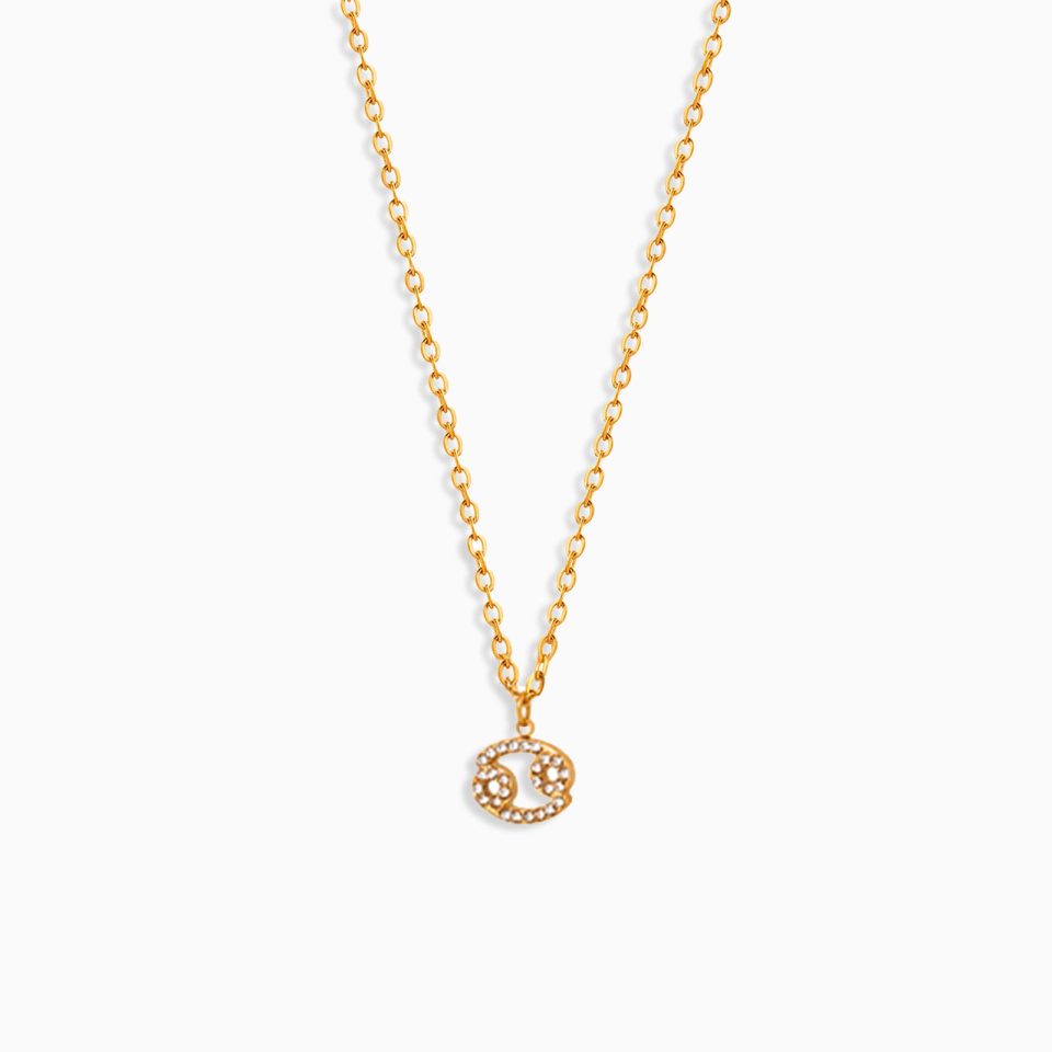 Main Picture For Cancer Zodiac Crystal Pendant Necklace