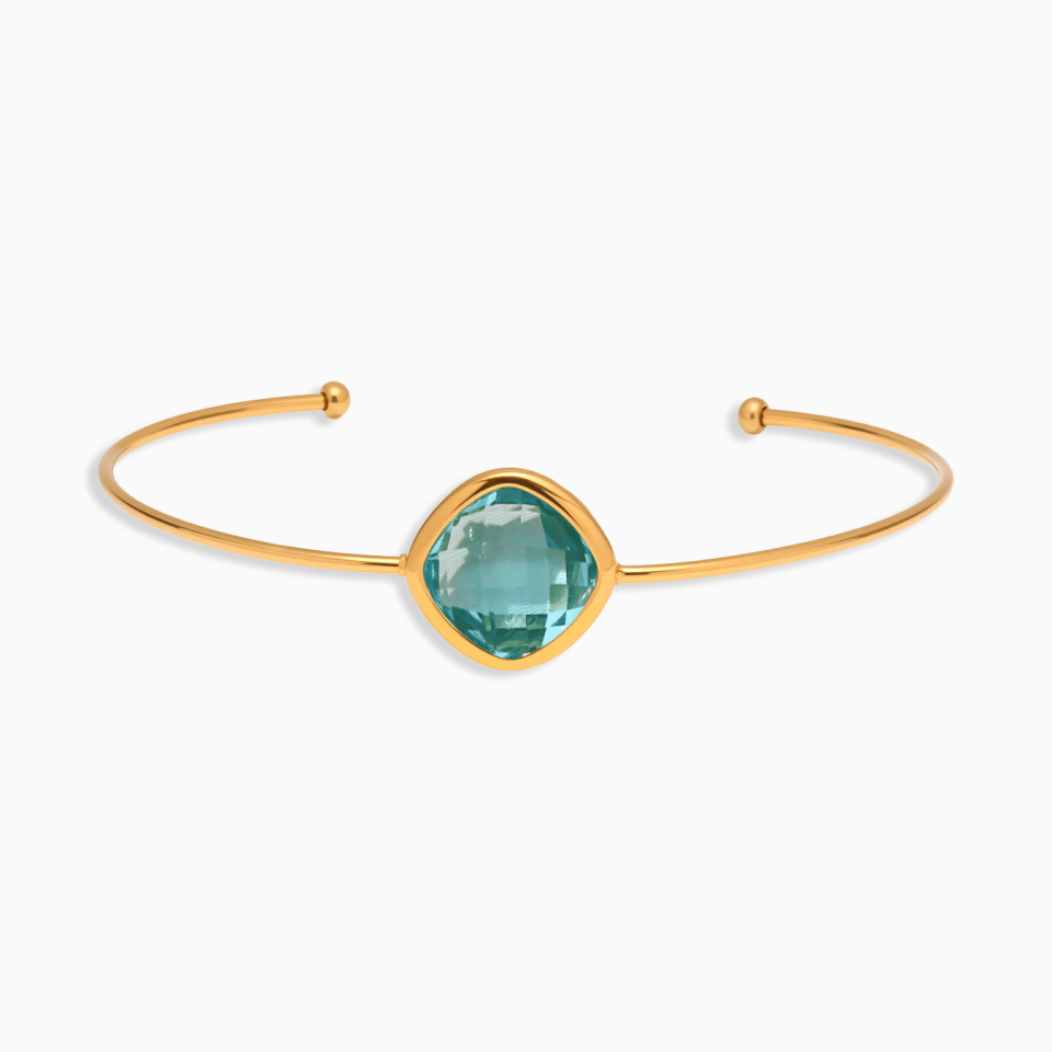 Main Picture Cut Czech Glass Open Bracelet
