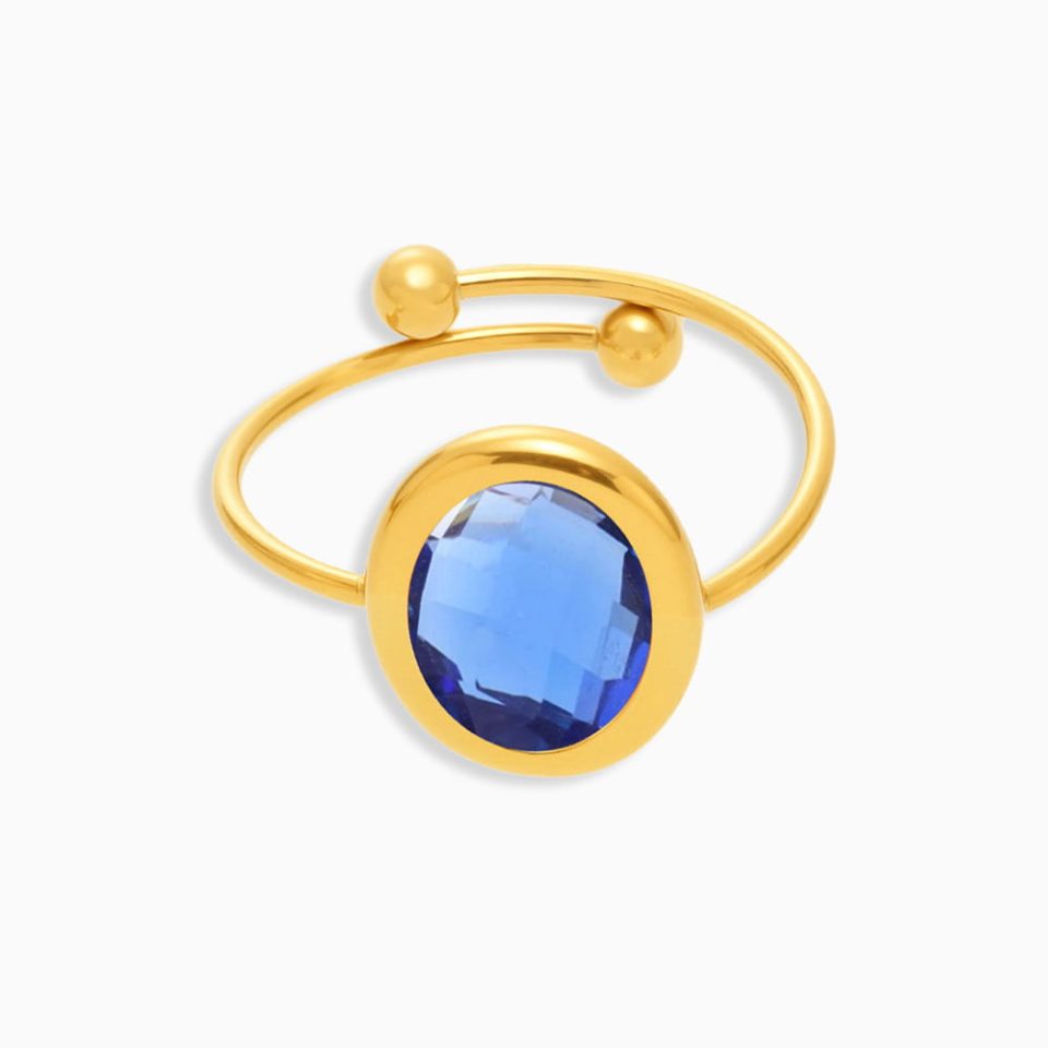 Main Picture For Gleam Orbit Sea Glass Ring