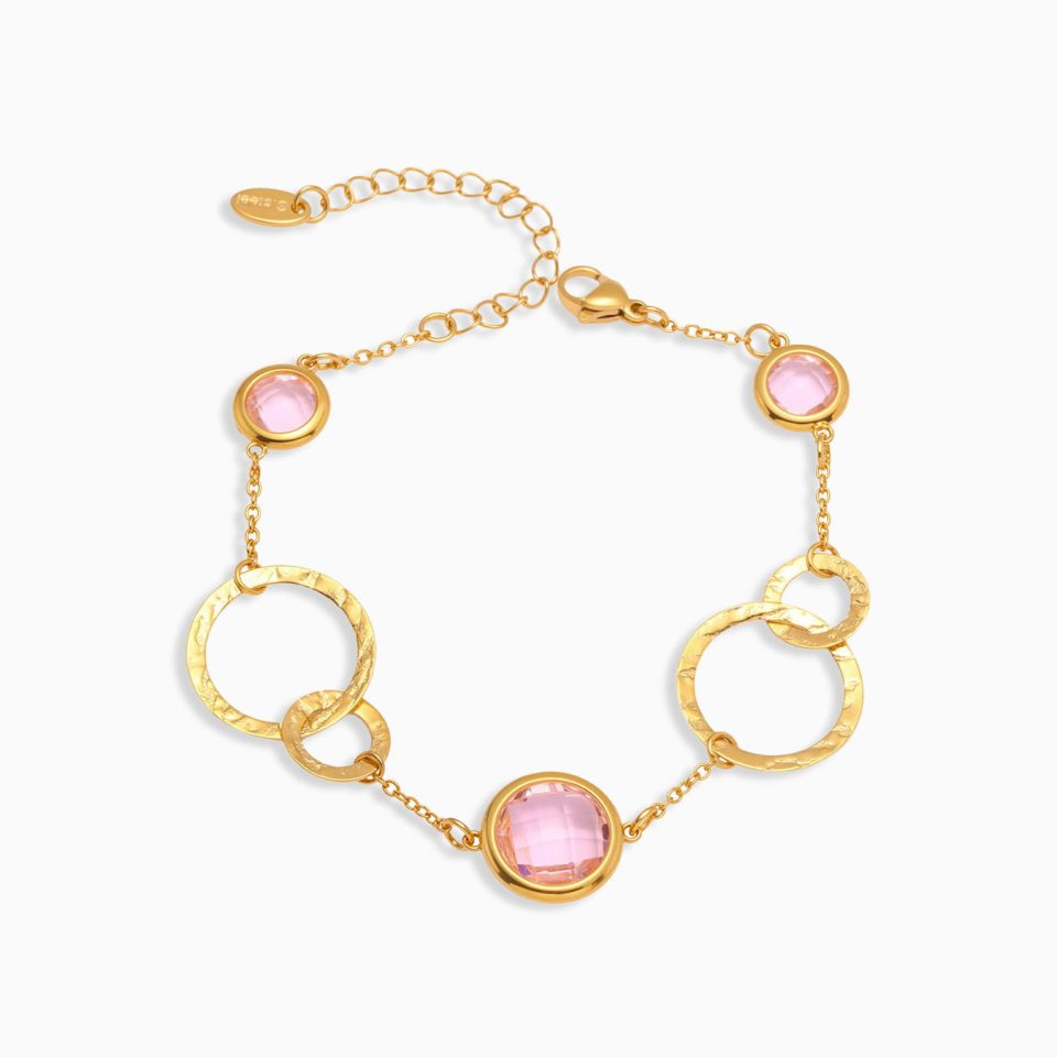 Gold Czech Glass Bracelet txe281