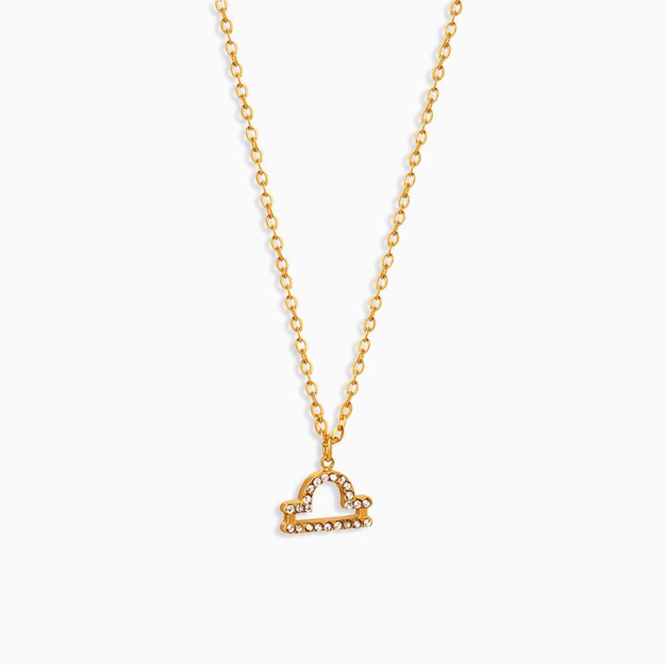 Main Picture For Libra Zodiac Pendant Necklace