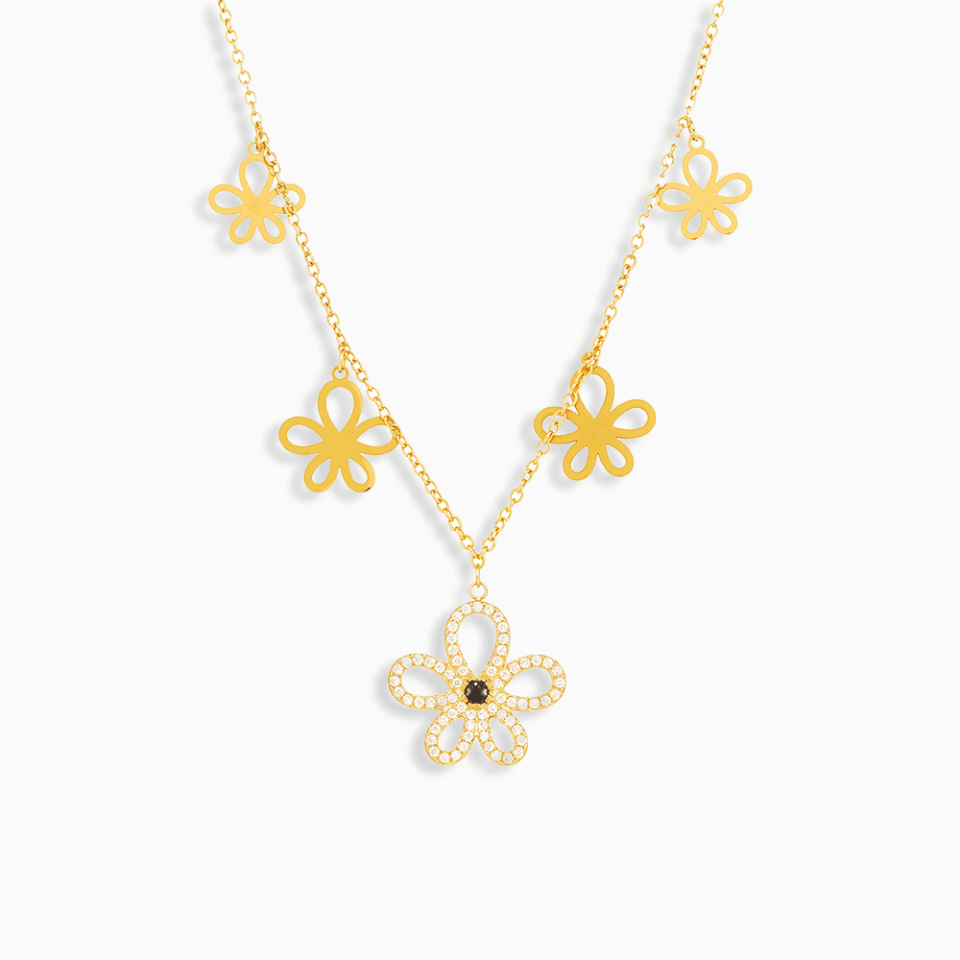 Main Picture For New Flower Design Necklace With 5A Zircon