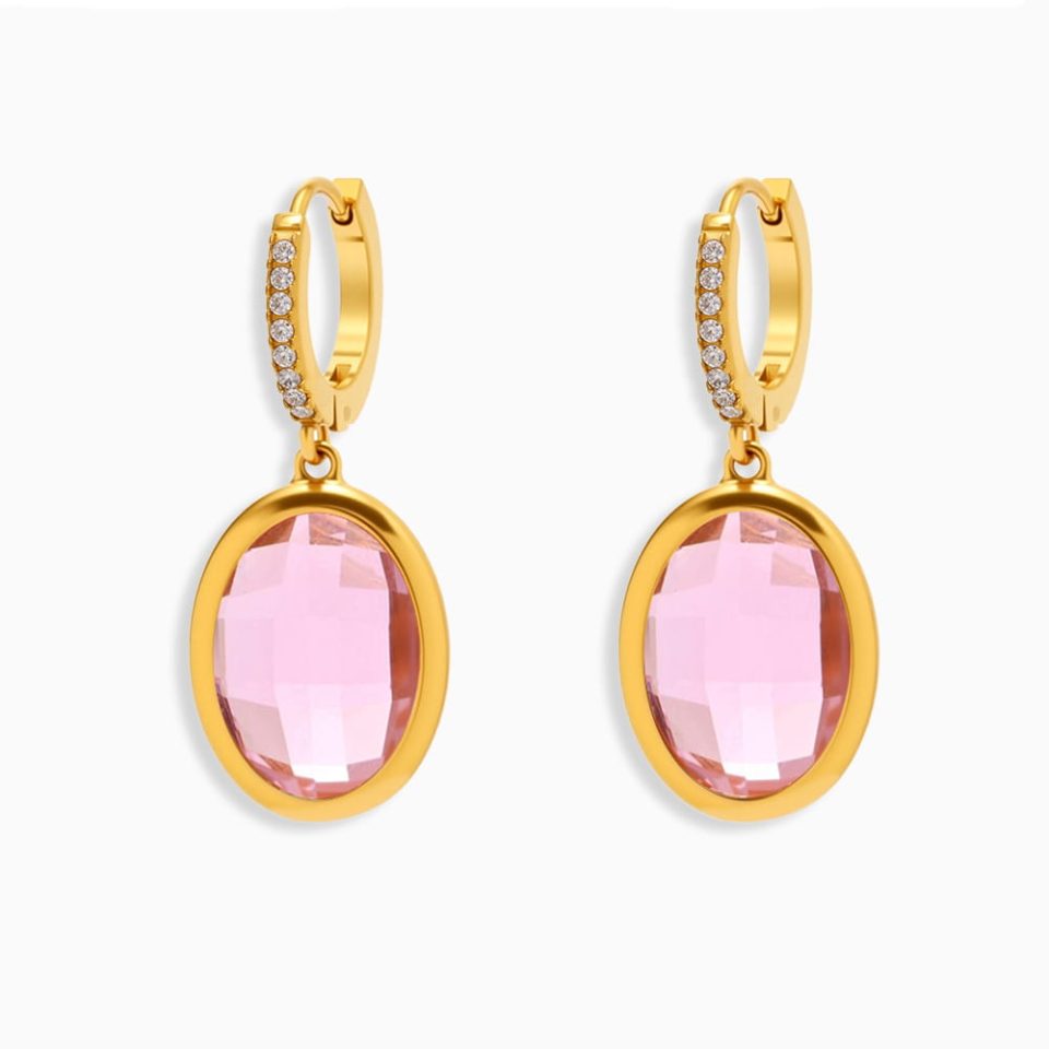 Main Picture For Radiant Glass Tassel Earrings