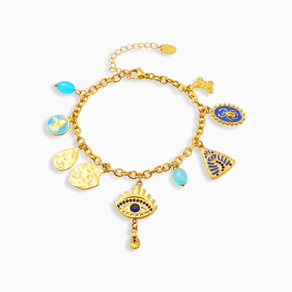 TXE249 -Blue zircon bracelet