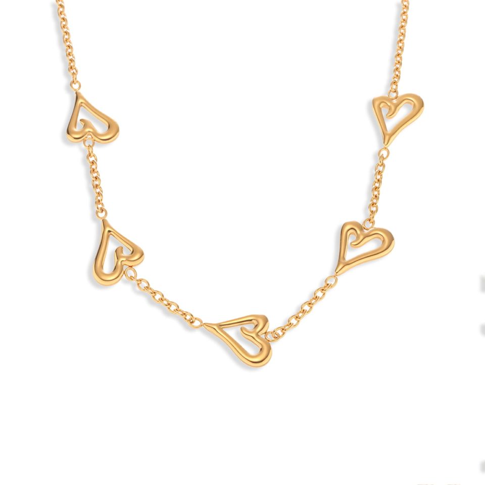 gold heart necklace txp267