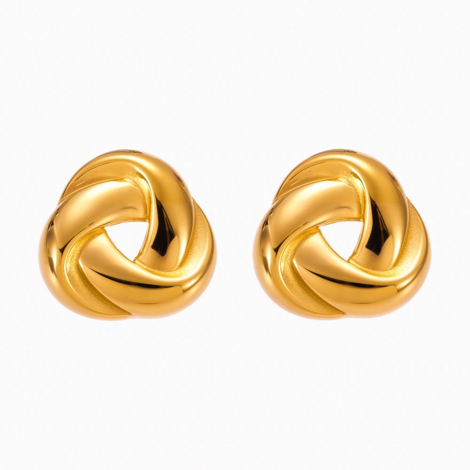 Gold earrigns F1487