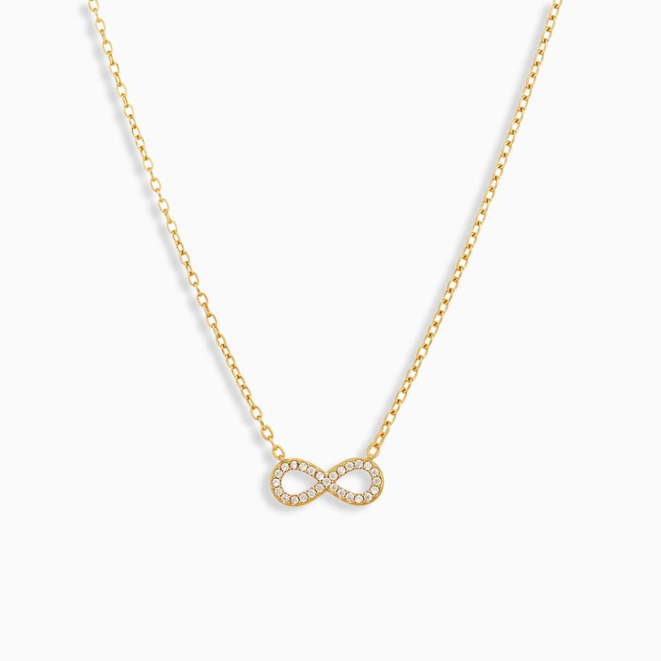 Main Picture For Lucky 8 Zircon Necklace Stainless Steel