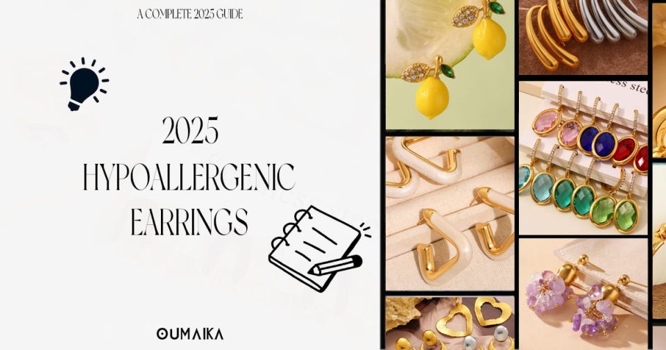 Hypoallergenic stainless steel earrings designed for sensitive ears, showcasing stylish and comfortable earring options for 2025.