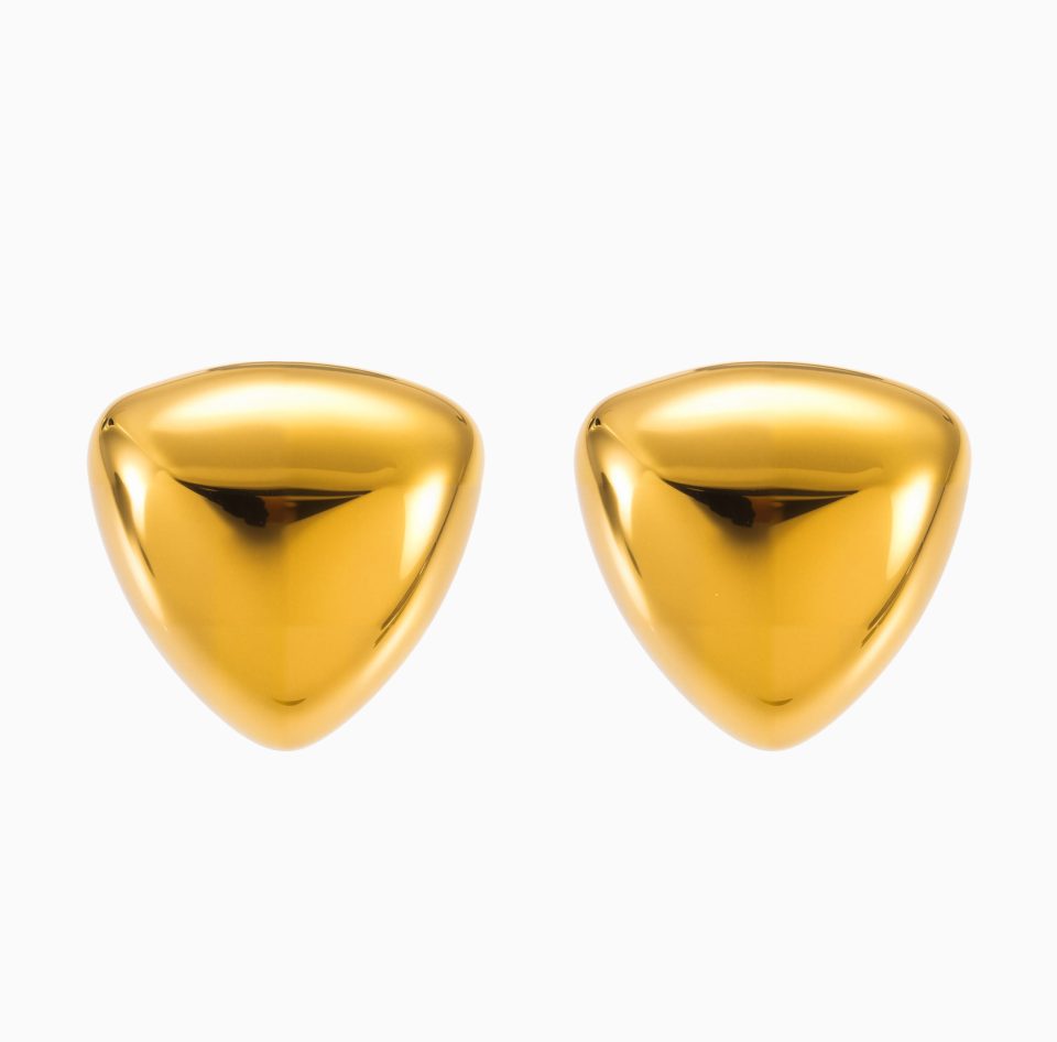 gold earrings F332