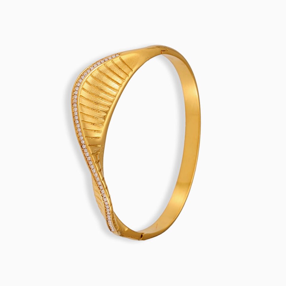 gold zircon bangle Z453