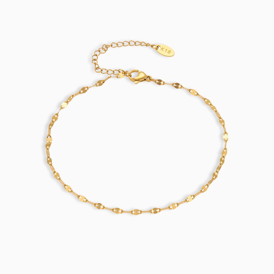Gold fish mouth anklet S087