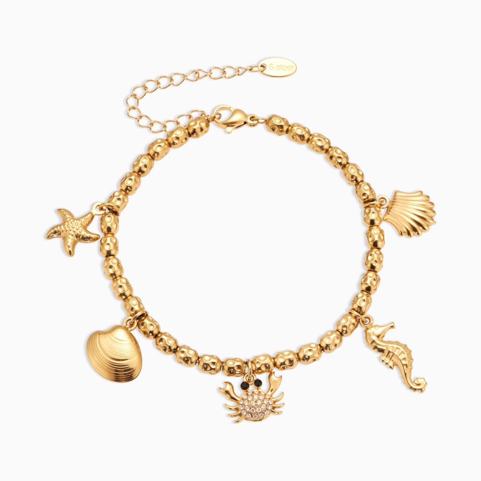 gold zricon bracelet E188