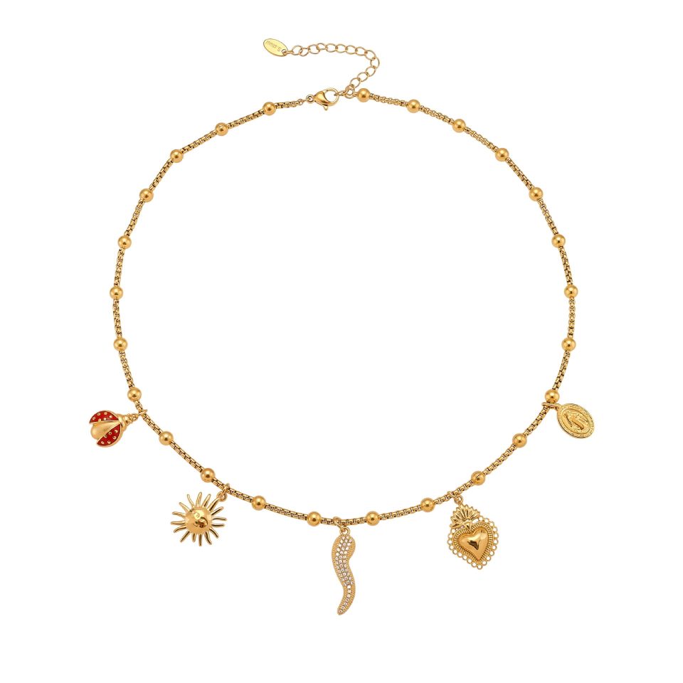 Gold DIY Pendant Necklace P1104