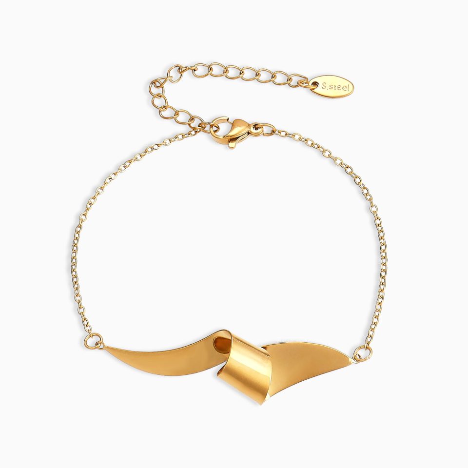 Gold geometric bracelet TXE404