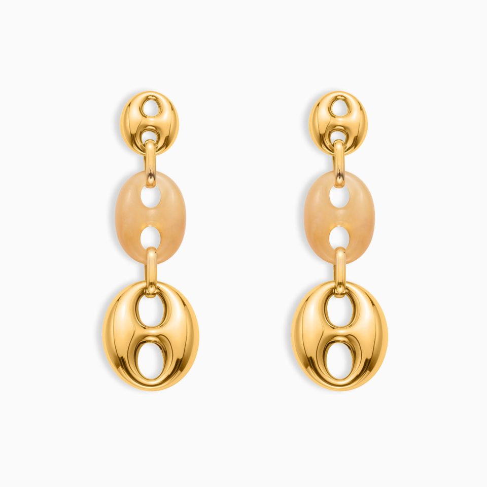 Gold earrings TXF430