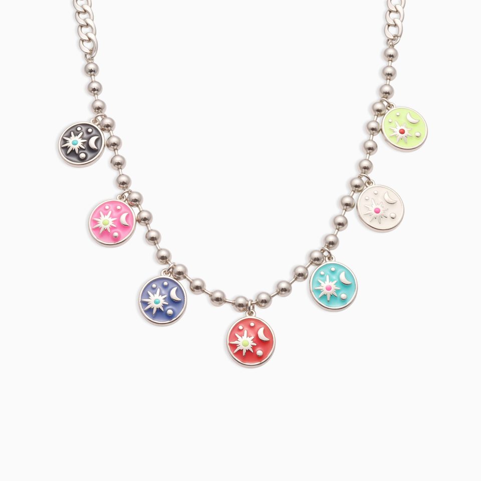 steel diy necklace P158